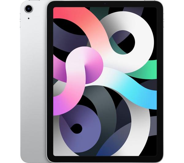 Apple iPad Air 4-256GB-Wi-Fi + 4G Unlocked-Silver-Very Good
