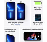 Apple iPhone 13 Pro 128GB Sierra Blue Unlocked Very Good