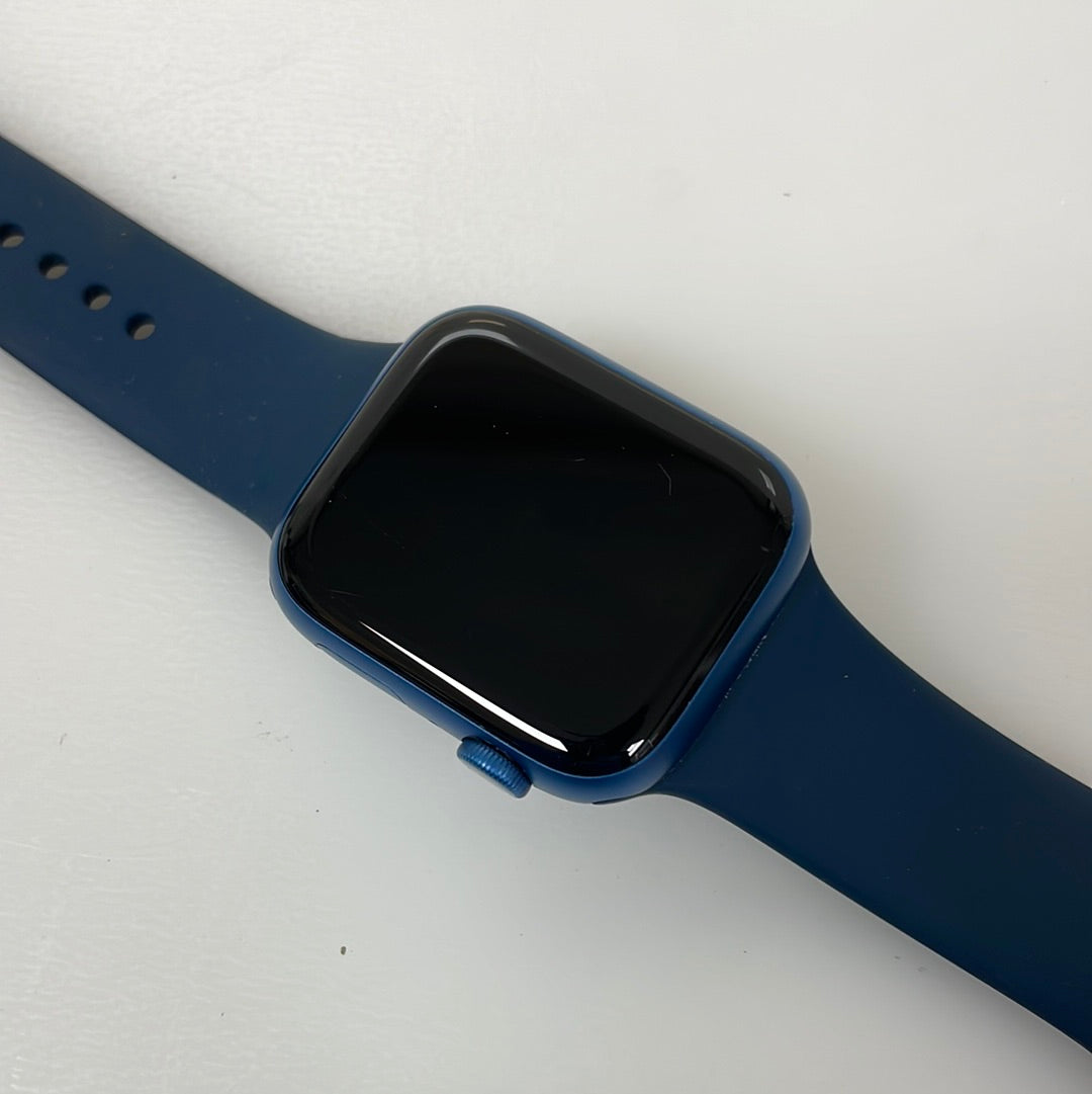 Apple Watch Series 7 GPS Alum 45MM Blue Very Good Condition REF#ST1354