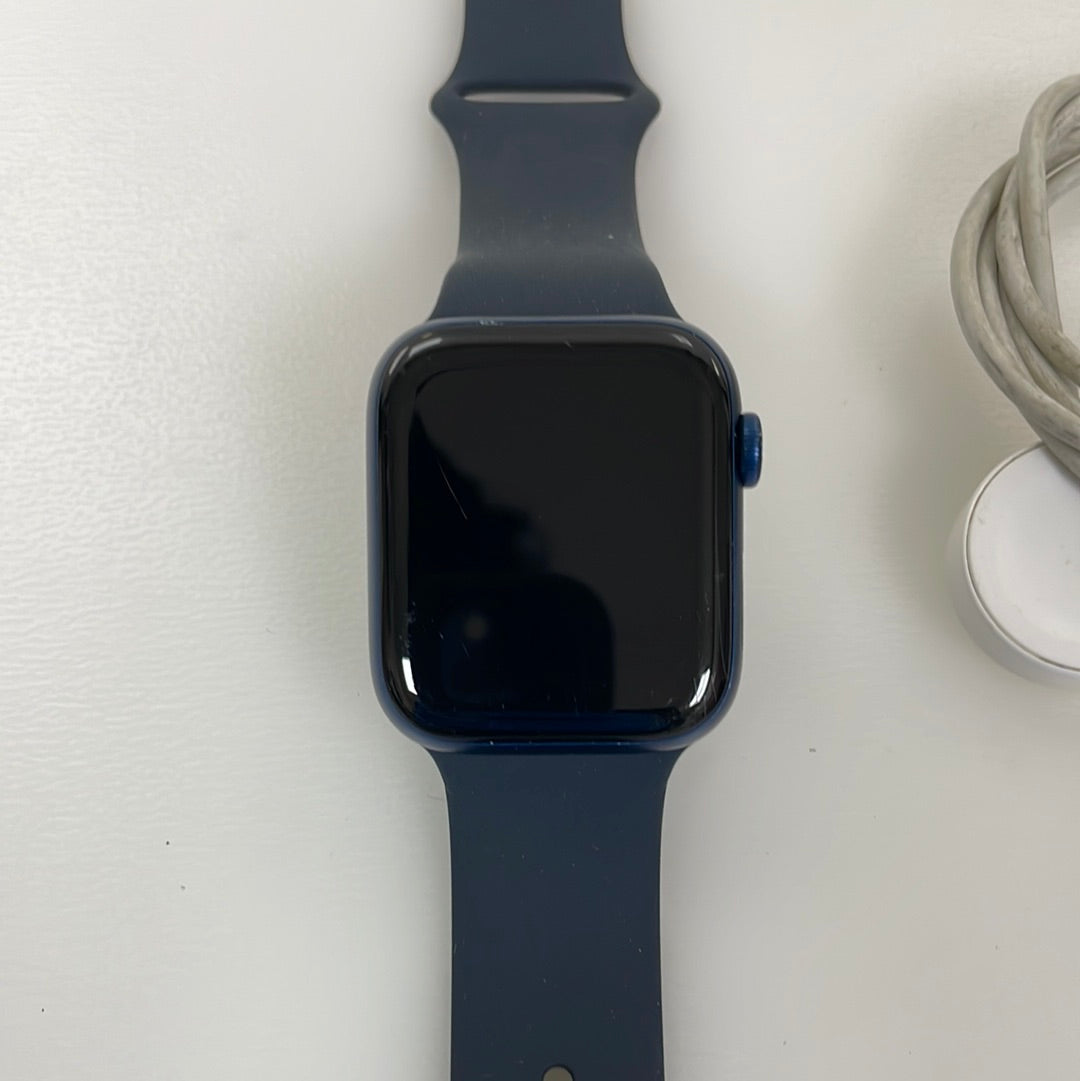 Apple Watch Series 6 (GPS+Cellular) Aluminium 44MM Blue Good Condition REF#51949