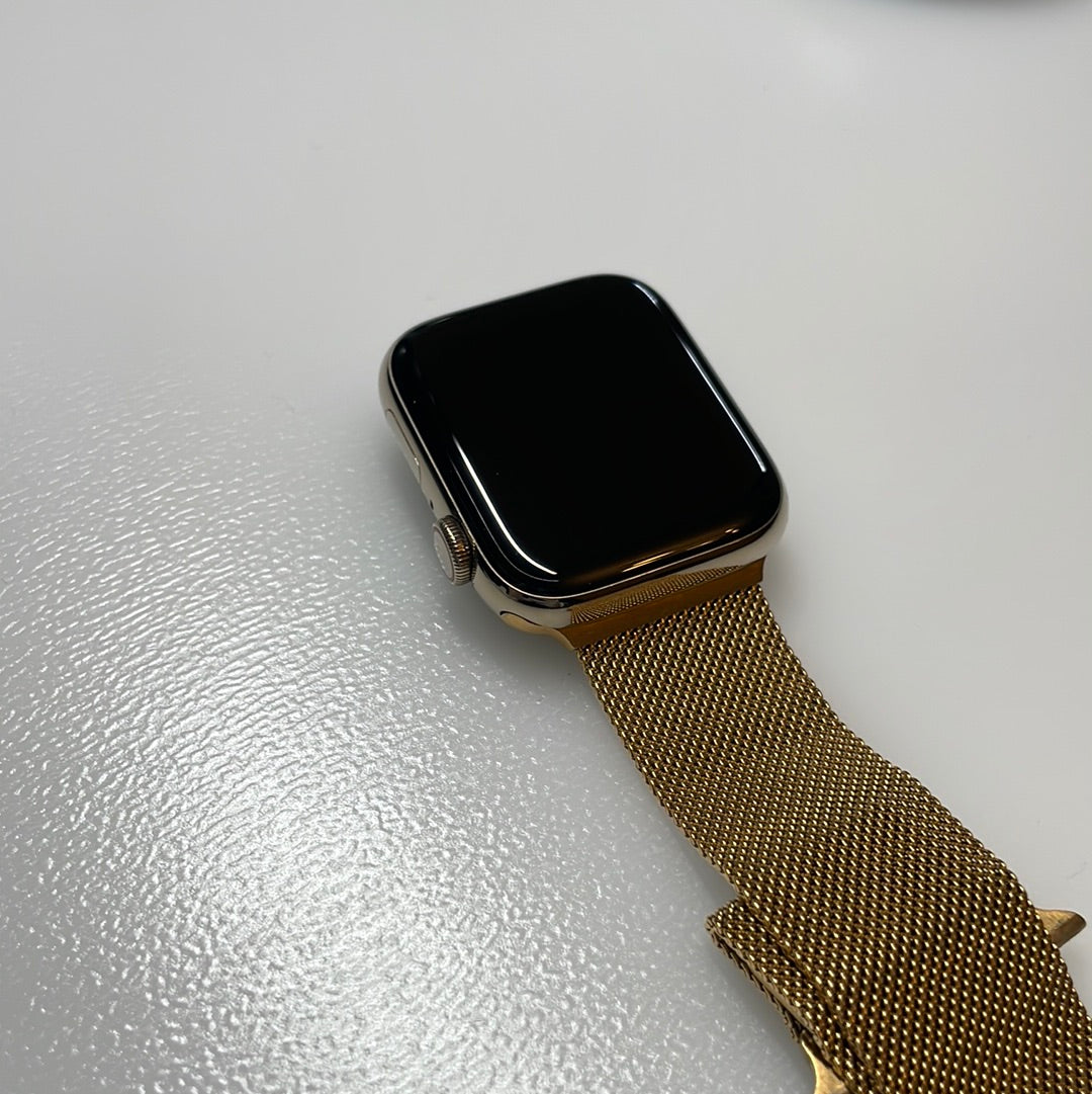 Apple Watch Series 6 GPS+Cellular Stainless Steel 44MM Gold Good Condition REF#54170