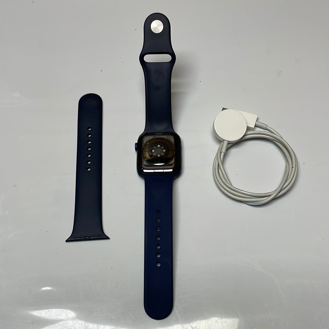 Apple Watch Series 6 GPS Aluminium 44MM Blue Acceptable Condition REF#49098