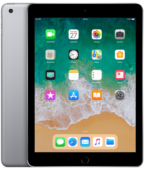 Apple iPad 9.7 (5th Gen) 32GB Wi-Fi + 4G Unlocked Space Grey Good