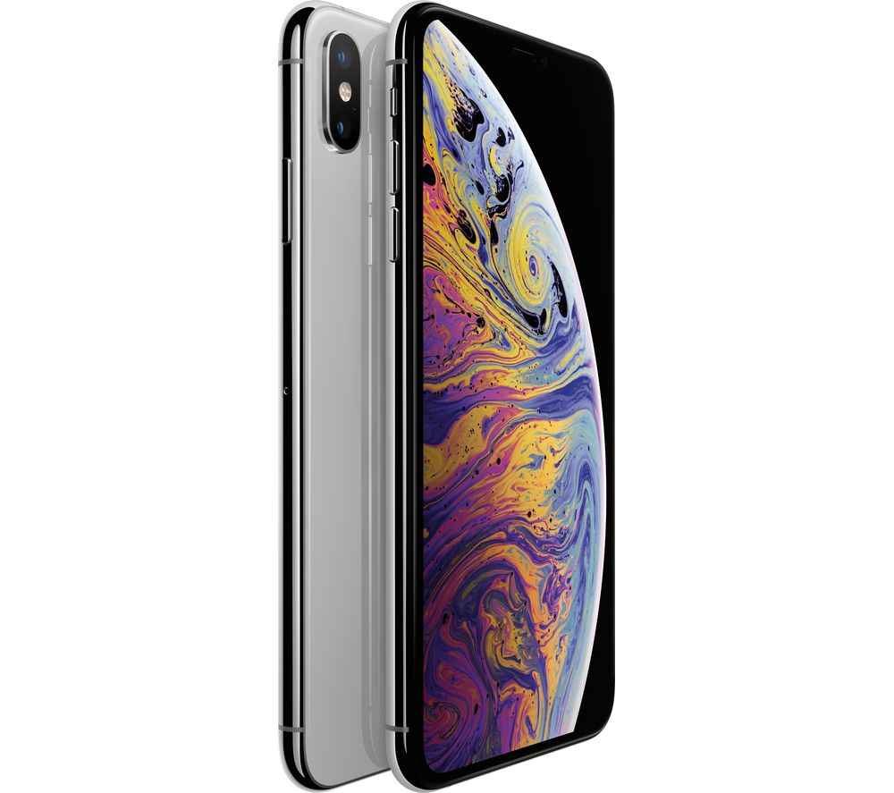 Apple iPhone XS Max-512GB-Silver-Unlocked-Acceptable